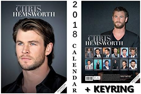 CHRIS HEMSWORTH CALENDAR 2018 + CHRIS HEMSWORTH KEYCHAIN