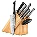 Kai Luna 9-piece Knife Block Set, Hammered Blades, Soft Grip Handles