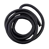 Gardner Bender FLX-3810 Split Flex Tubing, 3/8 In. X 10 Ft, Black