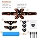 ABS Stimulator Muscle Toner Rechargeable Abdominal Toning Belt, EMS Abdomen Muscle Trainer Fitness with 6 Modes 10 Levels for Men Women Abdomen/Arm/Leg Training, Free 14pcs Gel Pads