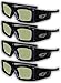 SAMSUNG 4 PACK Compatible eDimensional RECHARGEABLE 3D Glasses for 2011-15 Bluetooth 3D TV’sthumb 1