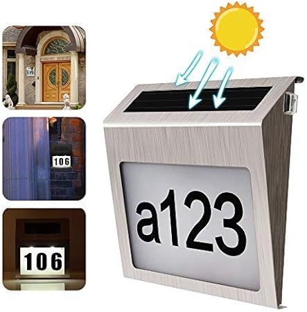 solar led number plate light