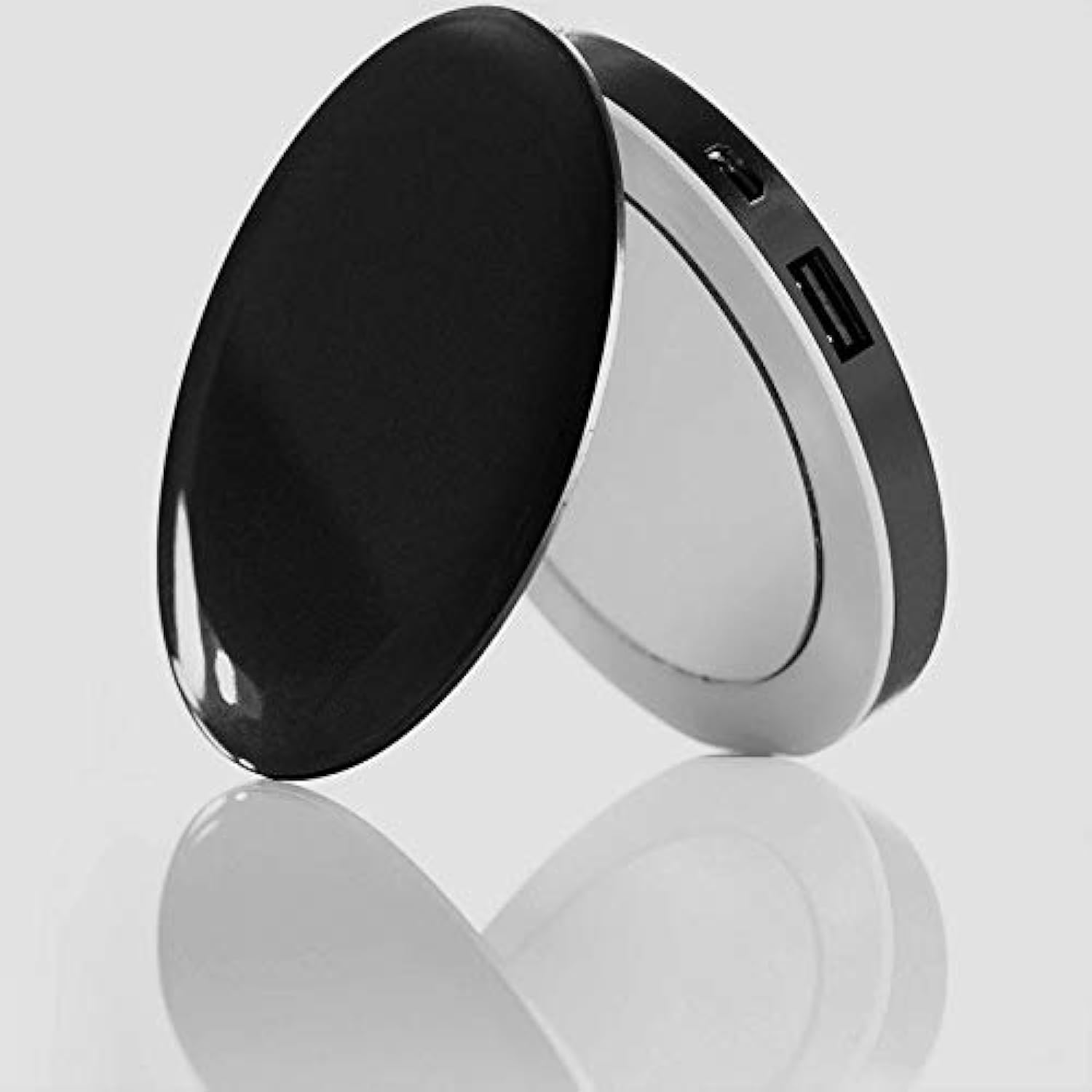 Hyper - Pearl LED Ring Compact Mirror & USB Battery 3000mAh - Black