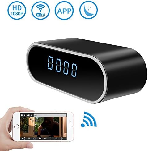 WiFi Hidden Camera Clock,DareTang HD 1080P Spy Camera with Motion Detection & Night Version