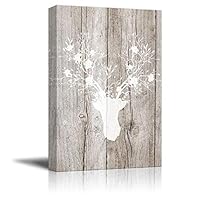 Canvas Wall Art Feather and Animals Canvas Prints Home Artwork Decoration for Living Room,Bedroom - 12x18 inches