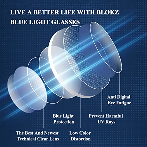 Zenni Blue Light Blocking Glasses for Women Men Basic Black Rectangle Frame Relieve Digital