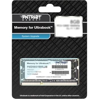 Patriot 1.35V 8GB DDR3 1600MHz PC3-12800 CL11 SODIMM Memory PSD38G1600L2S
