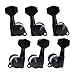 Kmise A2421 3L3R FA-21 Auto Lock Tuning Pegs Tuners Machine Heads, Black