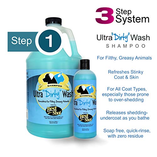 Best Shot Pet Ultra Dirty Wash Shampoo, 1 Gallon (DIRTY WASH 128