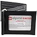 Mens Leather Wallet Spring Money Clip Z Shape Trifold Bifold 11 Card Slots 2 IDs Black
