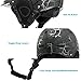 MONATA Adult Ski & Snowboard Helmet for Men and Women Winter Snow Sports Protect - Adjustable Large Size 23.22-24 Inches（Black）
