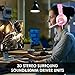 Nivava Gaming Headset for PS4, Xbox One, PC Headphones with Microphone LED Light Mic for Nintendo Switch Playstation Computer, K7 (Pink)thumb 1