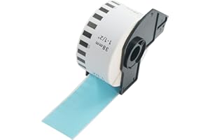 BETCKEY - Continuous Labels Replacement for Brother DK-2225 (1.4 in x 100 ft), Compatible with Brother QL Label Printers [1 Rolls/Continuous Labels, Light Blue]
