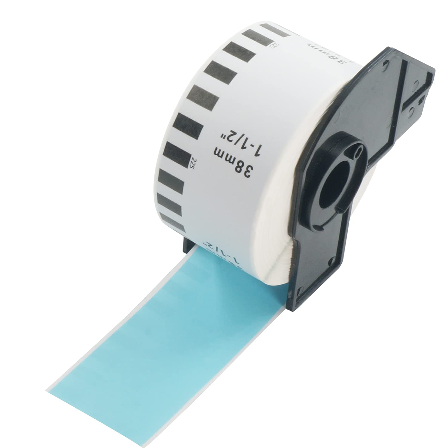 BETCKEY - 1 Blue Labels Replacement for Brother DK-22225, 38mm x 30.48m Continuous Paper Labels Compatible with Brother QL Label Printers