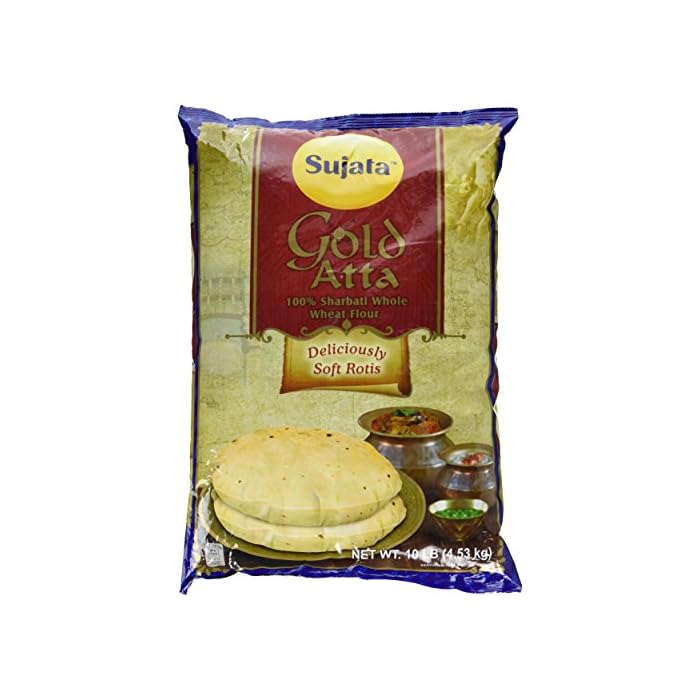 Buy Sujata Gold Sharbati Whole Wheat Flour 10 Pound Online at