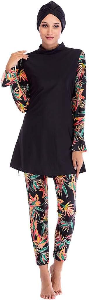 Womens' Muslim Islamic Swimsuit 2 Pieces Full Cover Hijab Burkini Swimwear
