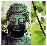 Oriental Furniture Buddhist Temple Photography, 31-Inch Buddha Temple Canvas Photo Print