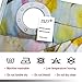 ZSZT Ringless Shower Curtain, Built-in Eyelets Design for Flexible Installation, Waterproof Polyester Fabric (180 X 180cm 71 X 71 inch)