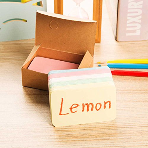 ZOOYOO Blank Colour Cardboard paper Message Card Business Cards Word Card DIY Tag Gift Card About 100pcs