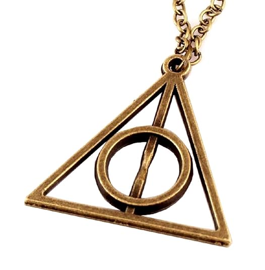 Inception Pro Infinite Halskette - Die Heiligtümer des Todes - Dreieck - Harry Mage - Bronzefarbe