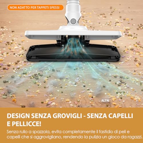 VersLife S6PRO 30KPA Wireless Vacuum Cleaner, Cordless Electric Broom, Powerful Suction with Brushless Design, 30 Minutes Autonomy, HEPA Filter, for Floor and Pet Hair