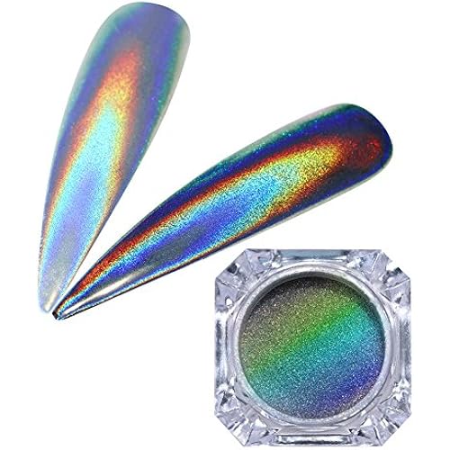 Born Pretty 1g Holographic Powder Nail Glitter Rainbow Pigment Manicure Chrome Pigments