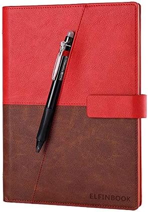 XRROOK Newest Version Business Smart Notebook[ 2018 Upgraded ]APP Cloud Storage Drawing Book Sketchbook Notepad, Storage Water-to-Erase Mind map Reusable Erasable Pen Pages,A5red4
