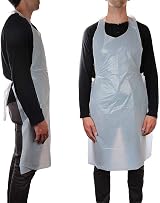 REAL ACCESSORIES Premium Disposable Aprons On a Roll 200 Pack White 69x117 cm view 3