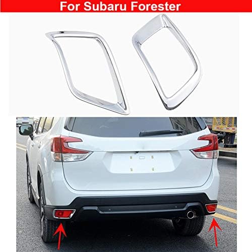 2pcs New ABS Chrome Rear Fog Light Lamp Cover Trim For Forester 2019 2020
