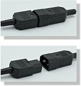 YINGSC IEC 320 C14 Power Plug Socket 2 Pair Panel Mount 250V 10A Connector view 8
