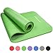 REEHUT 1/2-Inch Extra Thick High Density NBR Exercise Yoga Mat for Pilates, Fitness & Workout w/Carrying Strap (Green)