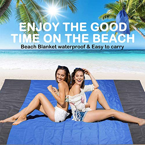Fyore Stranddeken Zandbestendig Strand Mat Picknick Deken Camping Mat met 4 Vaste Nagels 4 zandzak, Waterdichte… - Image 7