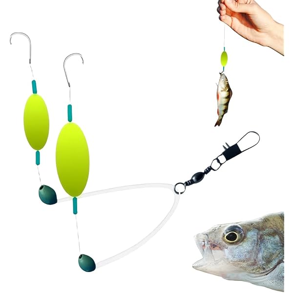 5er Set Double-Hook Reverse Bottom Rig – Doppelhaken-Montage Für Grundangeln, Süß- & Salzwasser