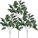 6 Pcs Faux Seeded Eucalyptus Leaves Spray Fake Artificial Eucalyptus Leaves Greenery Stems Bulk in Green 25