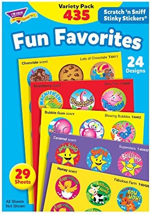 Trend T6491 Trend Stinky Stickers Variety Pack Fun Favorites 435/Pack