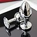 WJkuku 3 PCS Jewelry Plug Stainless Steel Metal Plated Fantasy Diamond Toys