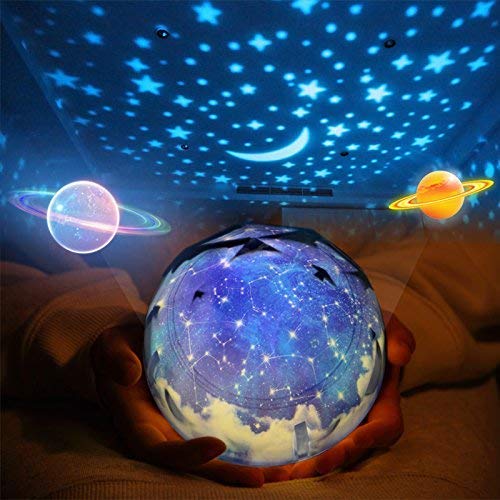 DOBON Night Light Star Projection Child Lamp, Arfbear Romantic Starry Night Universe Projector Light Lamp for Home Party Birthday Decorations Children Gift Toys Bedroom Living Room
