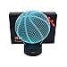 Xuyang 3D Desk Lamp Basketball Round Shape Gift Acrylic Night Light LED Lighting Furniture Decorative Colorful 7 Color Change Household Home Accessories