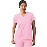 Adar Addition Scrubs for Women - Modern V-Neck Scrub Top