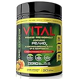 Vital Ultimate Pre-Workout Supplement with Organic Booster, Mango-Peach Flavor, 270 Grams
