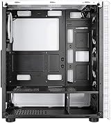 CiT Raider PC Gaming Case ATX Mid-Tower White 6 Halo Spectrum RGB Fans Tempered view 10