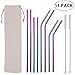 Metal Straws Stainless Steel Straws,Set of 8