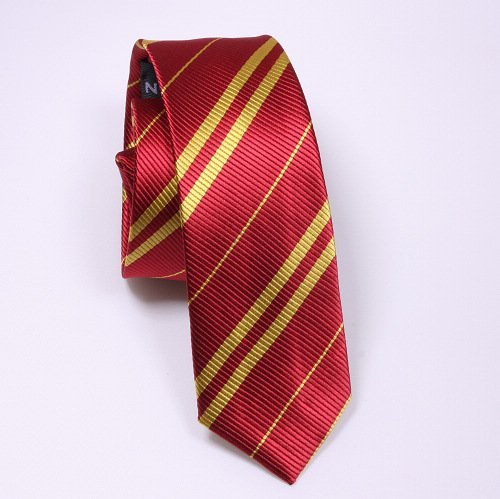 Harry Potter Vintage Silk Gryffindor Neck Tie Cosplay Costume Accessory*Red Vesion