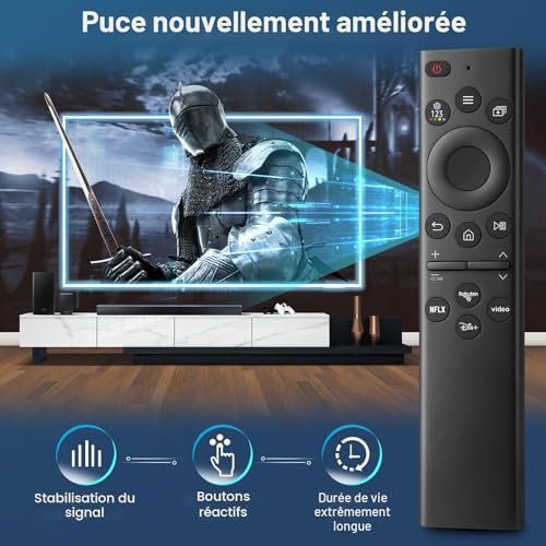 Universal Replacement Remote Control for Samsung TV - Smart Remote Control with Shortcut Buttons for Samsung TVs