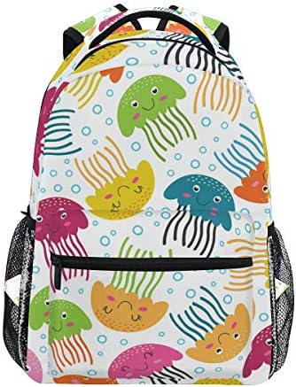 School Backpack Cute Jellyfish Bookbag for Boys Girls Teens Casual Travel Bag Computer Laptop Daypack