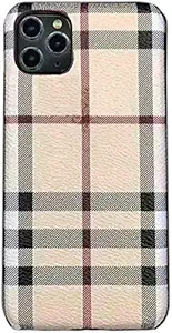 Phone Cases Compatible with iPhone 11 Pro Max,Luxury Classic Designer Pattern Ultra-Thin Anti-Fall Hard PU Leather iPhone Case for iPhone 11 ProMax 6.5inch(Color 1)