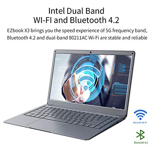Jumper-Laptop-with-Microsoft-Office-365-133-inches-FHD-Computer-PC-4GB-RAM-64GB-eMMC-Intel-Celeron-CPU-Windows-10-Dual-band-WiFi-USB30-Support-256GB-TF-card-and-1TB-SSD-Expansion