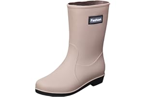 Women's Ankle Rain Boots Slip-On Garden Footwear for All-Weather Outdoor Activities