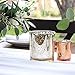 Just Artifacts Mercury Glass Votive Candle Holders 2.75-Inch Speckled Copper (Set of 12) - Mercury Glass Votive Candle Holders for Weddings and Home Décor