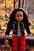Jeans Doll Outfit for 18 inch Dolls - Denim Jacket with Striped Tee, Red Pants and Hat Fits 18 Inch Dolls - American Girl Doll Clothes